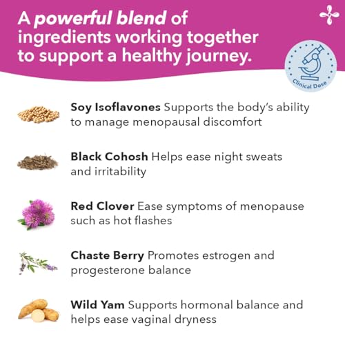 Pausitivi-T - Menopause Support Supplement - Powerful Relief for Hot Flashes, Hormone Imbalance & Night Sweats - Nourishes Tissue - Sage, Chasteberry, Soy Isoflavones & Black Cohosh - 60 Capsules LifeSeasons buy supplements canada
