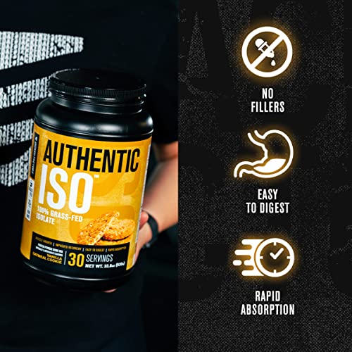 Authentic ISO Grass Fed Whey Protein Isolate Powder - Low Carb, Non-GMO Muscle Jacked Factory buy supplements canada