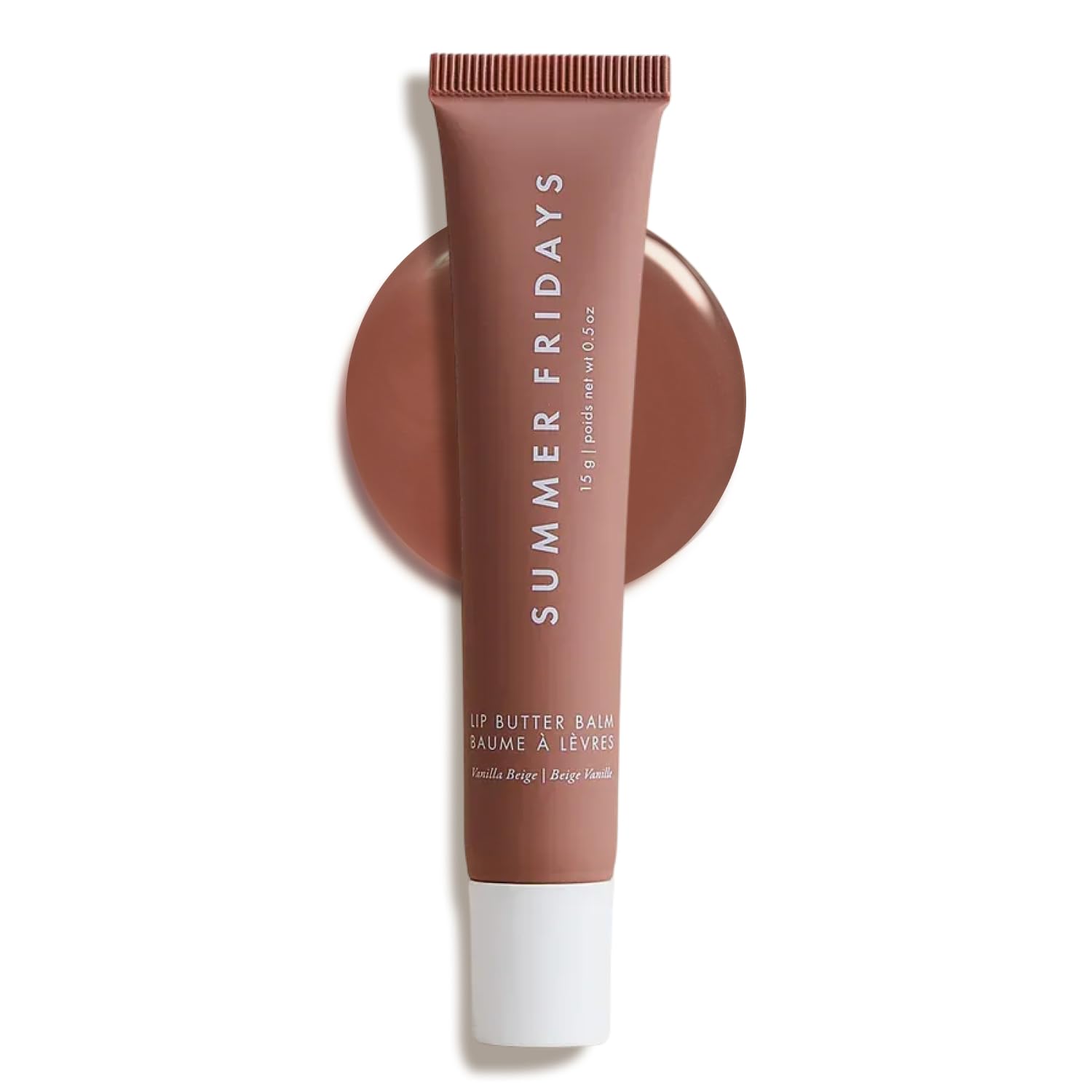 Summer Fridays Tinted Lip Butter Balm - Conditioning Vegan Lip Balm for Instant Moisture, Shine & Hydration - Sheer-Tinted, Soothing Skincare - Vanilla Beige (.5 Oz) Summer Fridays buy supplements canada
