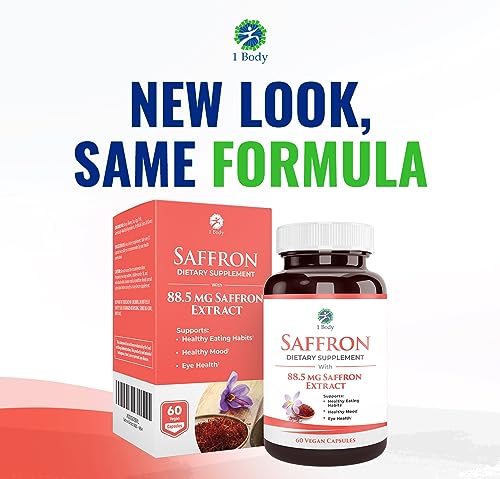 1 Body Saffron Extract 8825 – Antioxidant & Mood Support Saffron Supplement 1 Body buy supplements canada