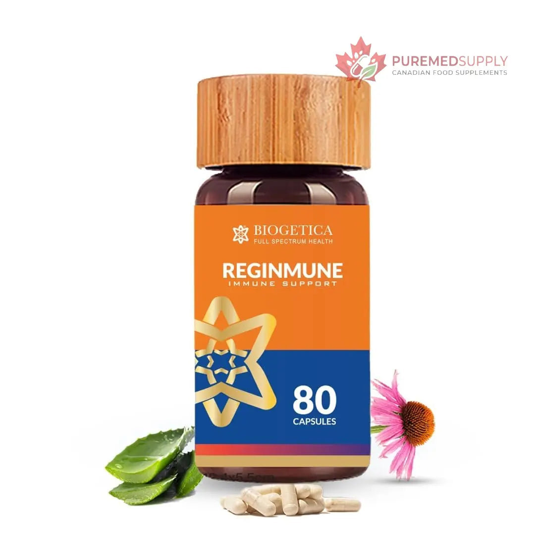 Biogetica Reginmune - Natural Immune Support Care Daily Boost Immune System Booster - 80 Capsules Biogetica buy supplements canada