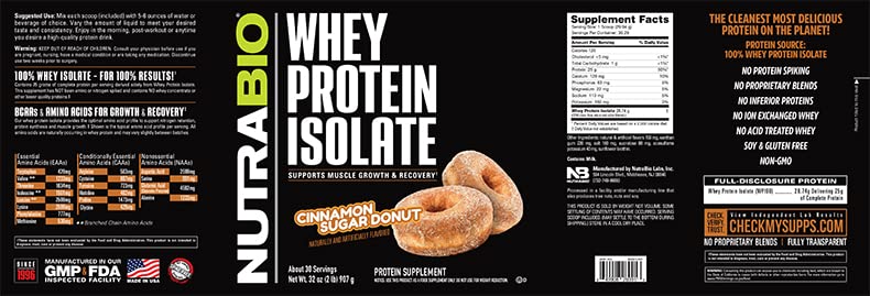 NutraBio Whey Protein Isolate Supplement – 25g of Protein Per Scoop with Complete NutraBio buy supplements canada