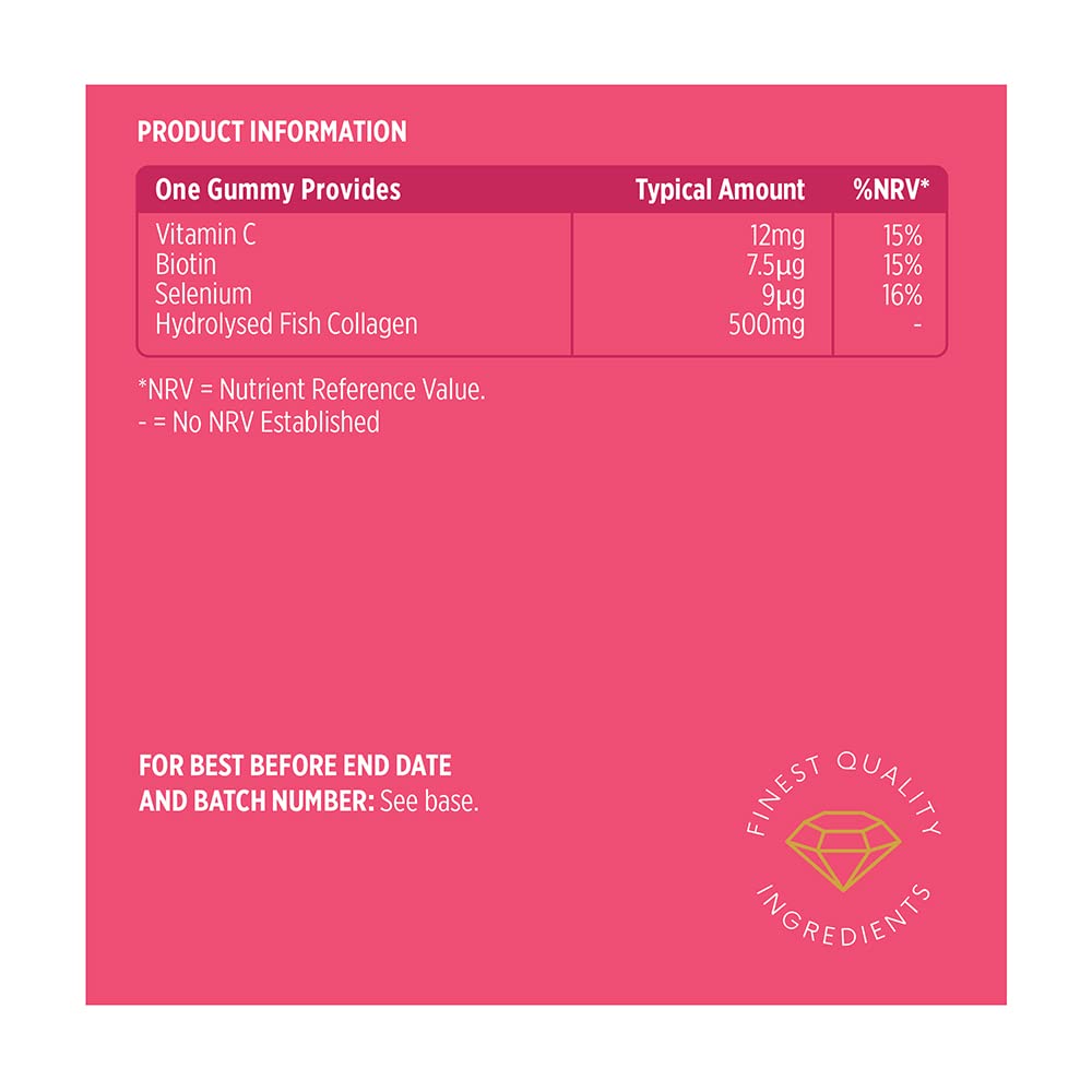 Vitawell Collagen Total Beauty Gummies | 50 Strawberry Flavour Gummies Vitawell buy supplements canada