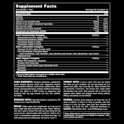 Animal Flex –Complete Joint Support Supplement – Contains Turmeric Root Curcumin Animal buy supplements canada