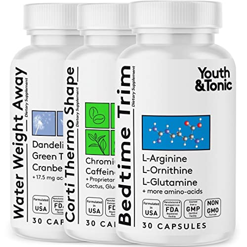 Youth & Tonic Shred Sculpt Lean 3 x Diet Pills w Water Weight Away & Cortithermo Shape Youth & Tonic buy supplements canada