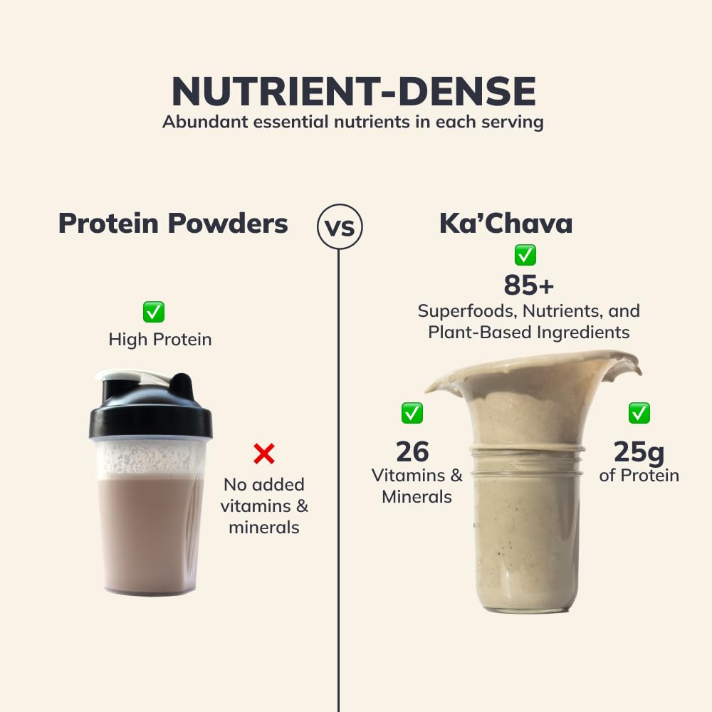 Ka’Chava All-In-One Nutrition Shake Blend, Vanilla, 85+ Superfoods, Nutrients & Plant Ka'Chava buy supplements canada