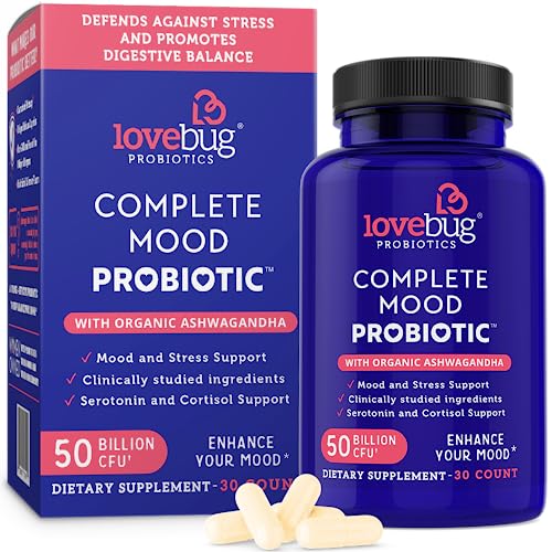 Lovebug Complete Mood Probiotic | 10 Clinically Studied Probiotic Strains & Patented lovebug PROBIOTICS buy supplements canada