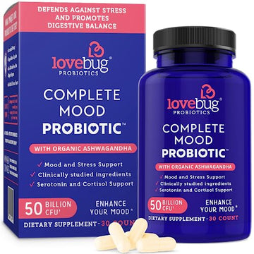 Lovebug Complete Mood Probiotic | 10 Clinically Studied Probiotic Strains & Patented lovebug PROBIOTICS buy supplements canada