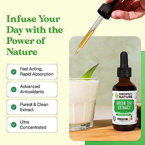 Green Tea Extract - 1000mg - 50% EGCG - Green Tea Liquid Drops, 4x more Powerful than Drops Of Nature buy supplements canada