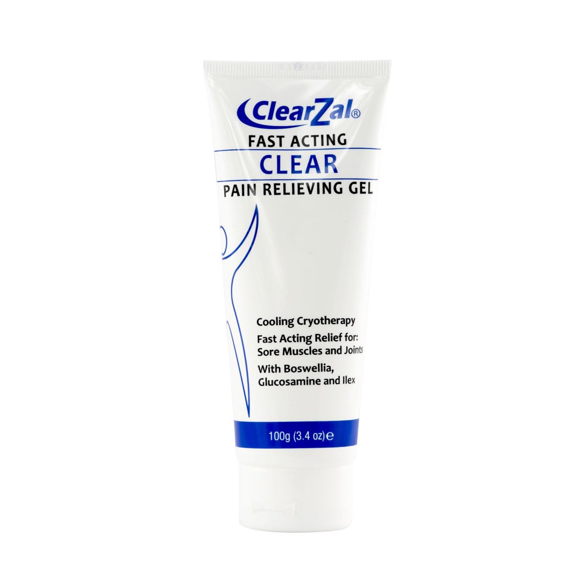 ClearZal Fast Acting Clear Pain Relieving Gel with Cooling Cryotherapy, Boswellia and Glucosamine for Sore Muscles and Joints, Soothing Cooling Gel 3.4 oz Clearzal buy supplements canada