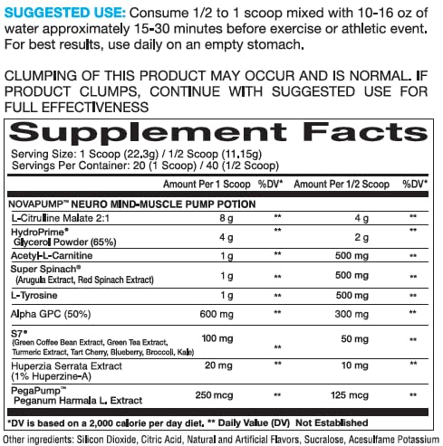 InnovaPharm NOVAPUMP Neuro (Snow Cone) Powder - 15.7 Ounces InnovaPharm buy supplements canada