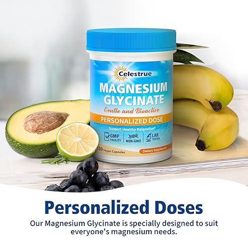Celestrue Magnesium Glycinate, Fully-Chelated, Optimal Absorption, Gentle on The Stomach Celestrue buy supplements canada