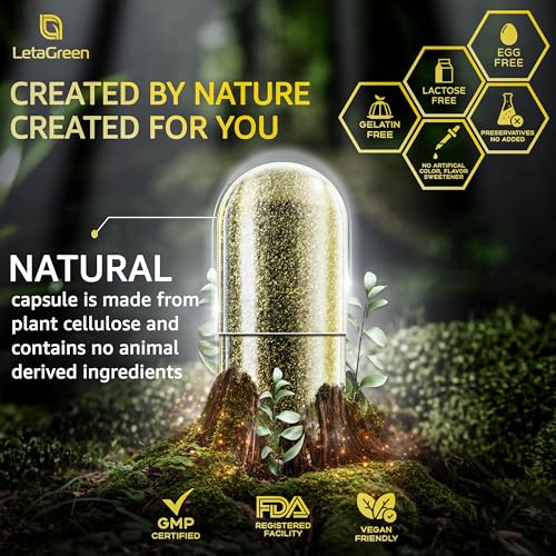 LetaGreen Irish Sea Moss Capsules – 120 Wildcrafted Sea Moss Pills with Black Seed Oil LetaGreen buy supplements canada