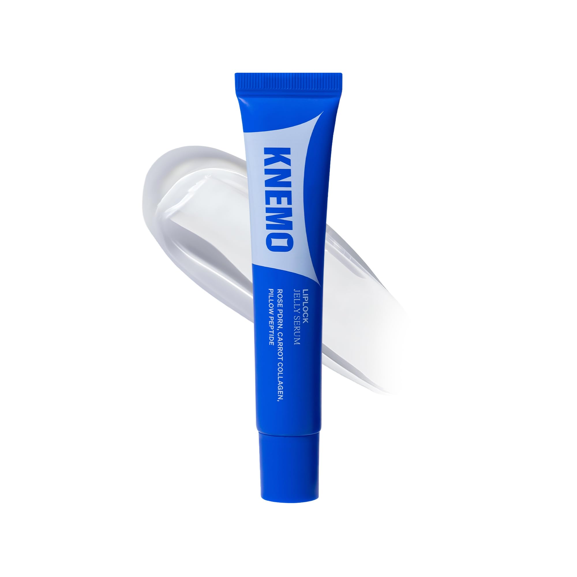 KNEMO LipLock Jelly Serum for Dry Lips, Long-Lasting, Hydrating, Plumping, Glossy Mask with Rose PDRN, Carrot Collagen, Pillow Peptide, Moisturizing Tinted Lip Balm. (Crystal Clear) KNEMO buy supplements canada
