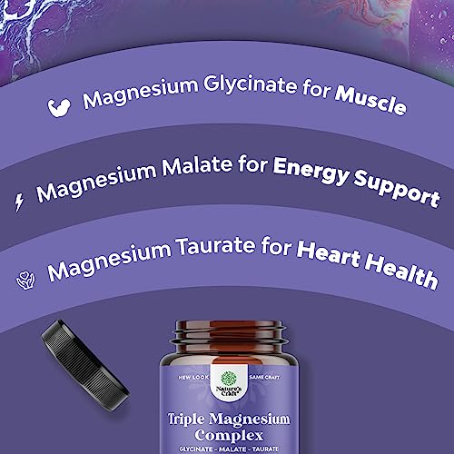 Triple Magnesium Complex Supplement 400mg Elemental - High Absorption Magnesium Natures Craft buy supplements canada