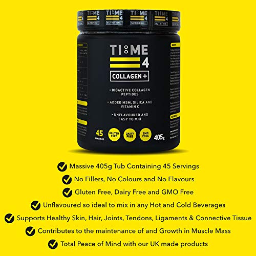 Time 4 Collagen + 45 Servings – Pure Hydrolysed Collagen Powder for Women & Men Time 4 Nutrition buy supplements canada