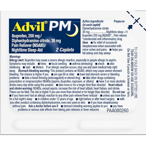 Advil Liqui-Gels Pain Reliever and Fever Reducer, Pain Medicine for Adults with Ibuprofen 200mg for Headache, Backache, Menstrual Pain and Joint Pain Relief - 200 Capsules, Advil PM Ibuprofen - 2 Ct Advil buy supplements canada