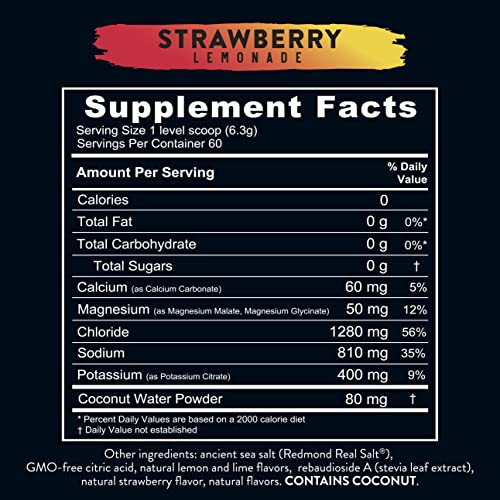 REDMOND Re-Lyte Hydration Electrolyte Mix (Strawberry Lemonade) REDMOND buy supplements canada