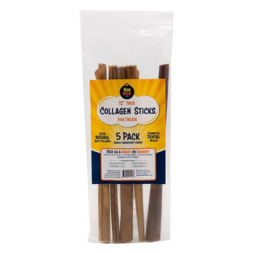 Bow Wow Labs 12" SafeFit Collagen Sticks for Dogs 5 Pack/Jumbo – All-Natural Chews for Joint, Gut, Bone & Oral Health Bow Wow Labs buy supplements canada