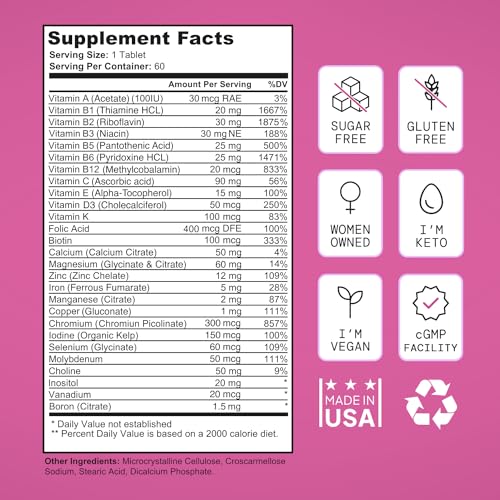SELF NUTRITION Vegan Multivitamins for Women -Expert Designed 28 Nutrients – Boost Energy SELF NUTRITION buy supplements canada