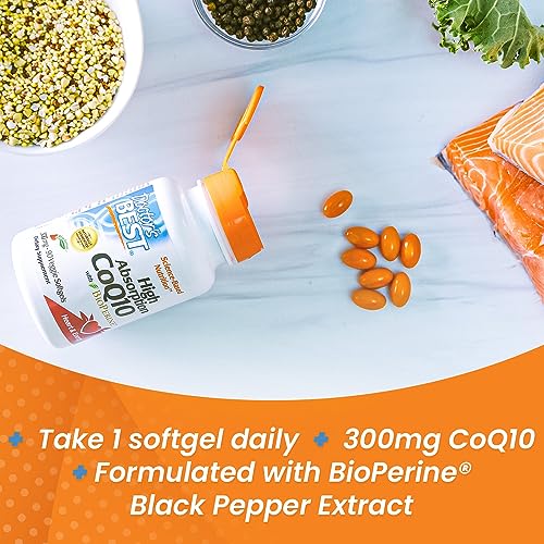 Doctor's Best High Absorption CoQ10 with BioPerine, Heart Health & Energy Production Doctor's BEST buy supplements canada