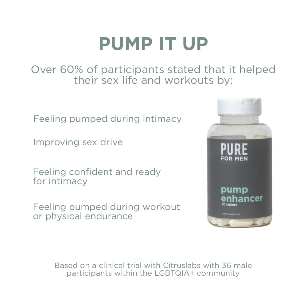 Pure for Men Pump Enhancer | Pre Workout Supplement for Muscle Pump, Stamina Pure for Men buy supplements canada