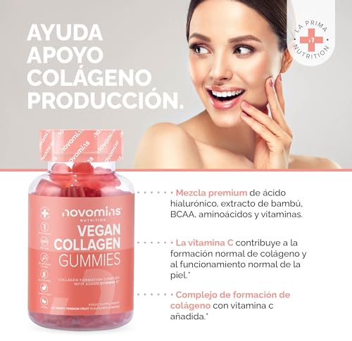 Vegan Collagen Gummies – Advanced Superfood Blend – Vegan Collagen Alternative for Women and Men – Infused with Vitamin C novomins buy supplements canada