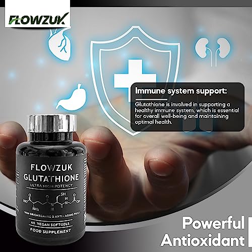 Glutathione Supplements Ultra High Strength 60 Easy to Swallow softgels with Added Vitamin C and Collagen FLOWZUK buy supplements canada