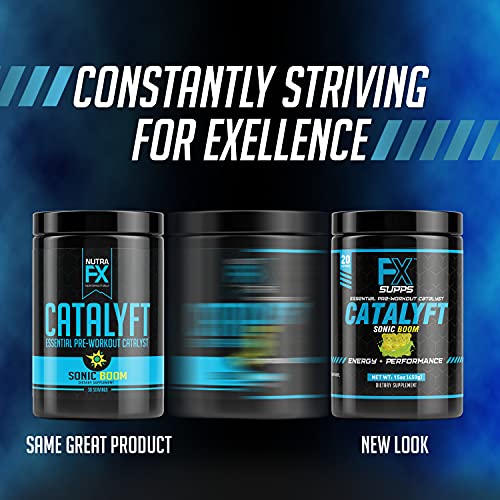 FX Supps Catalyft Pre-Workout Powder Drink for Men & Women, Sonic Boom | Dietary FXSUPPS buy supplements canada