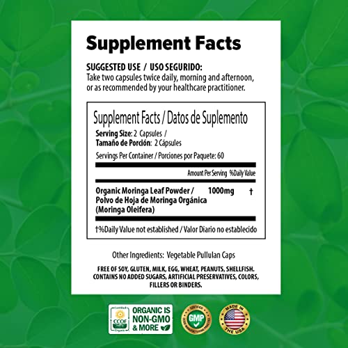 PURA VIDA Moringa Capsules Single Origin Moringa Powder Organic. Moringa Leaf PURA VIDA MORINGA buy supplements canada