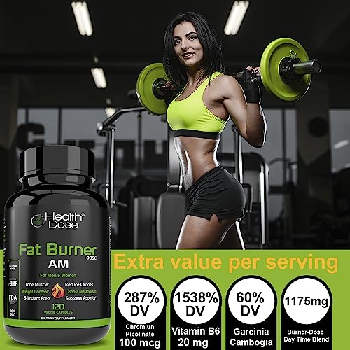 Health Dose Fat Burner AM. Weight Control & Metabolism Boost. For Active Lifestyles. Health Dose buy supplements canada