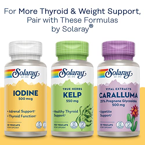 SOLARAY Bladderwrack Seaweed 580 mg Healthy Thyroid Balance and Weight Management SOLARAY buy supplements canada