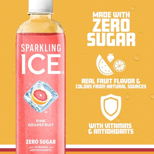 Sparkling Ice, Pink Grapefruit Sparkling Water, Zero Sugar Flavored Water, with Antioxidants Sparkling ICE buy supplements canada