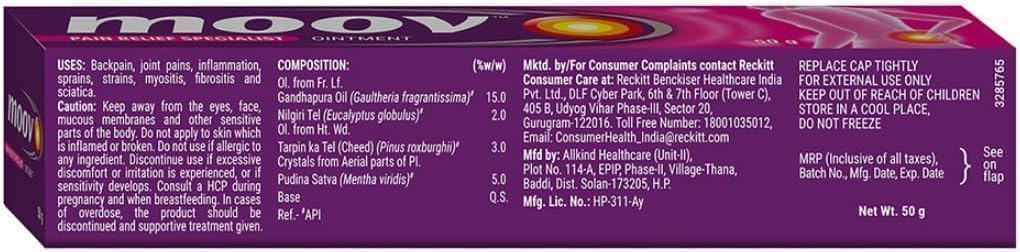 Moo.v Ayurvedic Body Massage Cream – 50g (Pack of 2) | Herbal Formula for Post-Workout Care & Everyday Use Generic buy supplements canada
