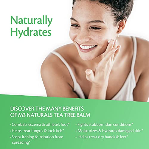 Tea Tree Oil Foot Balm - Natural Remedy for Athletes Foot, Toenail Repair M3 Naturals buy supplements canada