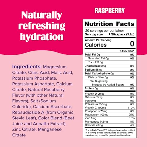 Ultima Replenisher Daily Electrolyte Drink Mix – Raspberry, 20 Stickpacks – Hydration Ultima Replenisher buy supplements canada