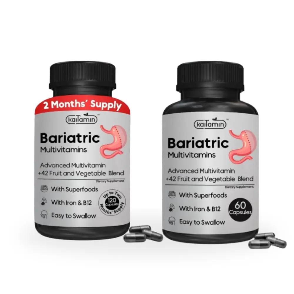 Bariatric Multivitamin with Iron - Easy-to-Swallow Capsule for Post Bariatric Surgery - Post Sleeve and Post Bypass Kaitamin buy supplements canada