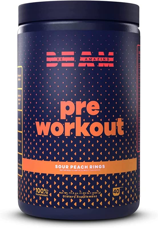 BEAM Pre-Workout Powder | Vegan Energy Booster Powdered Drink with All-Natural BEAM buy supplements canada
