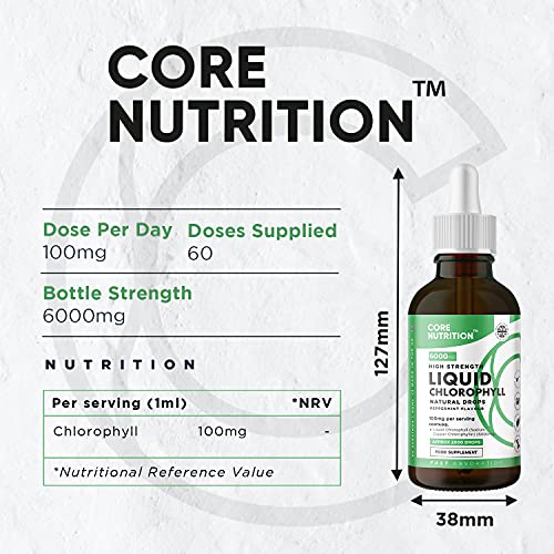 Core Nutrition Liquid Chlorophyll Drops for Water - 2 Fl. Oz for 60 Servings - 2 Month Supply Core Nutrition buy supplements canada