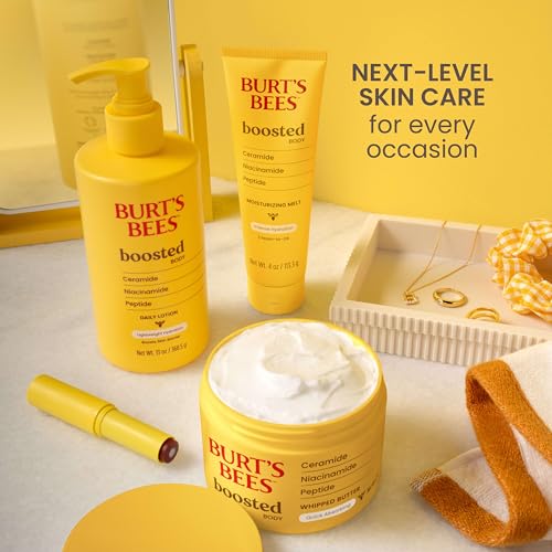 Burt’s Bees Tinted Boosted Balm, Misty Mauve, Hydrating Tinted Lip Balm with Vitamin C, E, and F Core, 24 Hour Lip Moisturizer Burt's Bees buy supplements canada