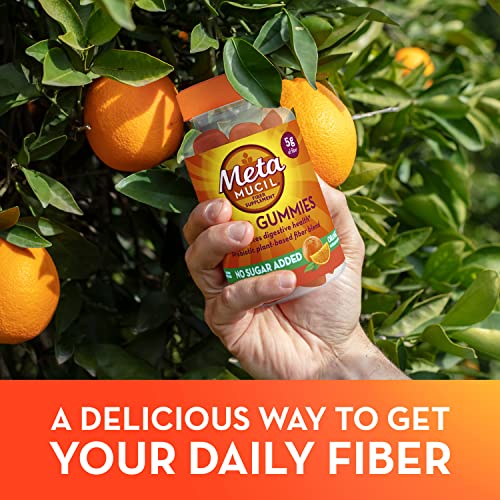 Metamucil Daily Fiber Gummies, Orange Flavored, No Sugar Added, 5g Prebiotic Plant Metamucil buy supplements canada