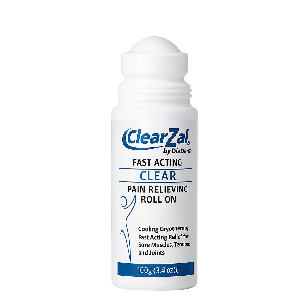 ClearZal Fast Acting Clear Pain Relieving Roll On Cooling Relief of Joint Pain, Muscle Pain, Muscle Soreness, and Swelling from Bruises or Injury - Non-Greasy - Homeopathy, 3.4oz Made in USA Clearzal buy supplements canada