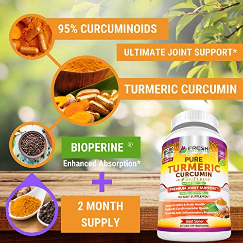 Turmeric Curcumin with BioPerine 1950mg - Natural Joint & Healthy Inflammatory FRESH HEALTHCARE buy supplements canada