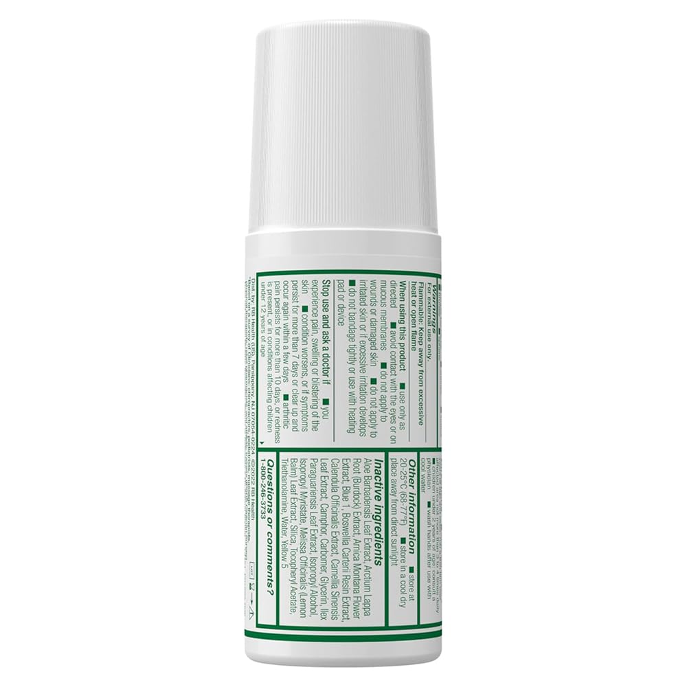 Biofreeze 13451 Roll-On Pain-Relieving Gel, 2.5 FL oz, Green Topical, Arthritis, Strains, Bruises, & Sprains (7.5 Fl Oz (Pack of 3), 3, Count) Biofreeze buy supplements canada