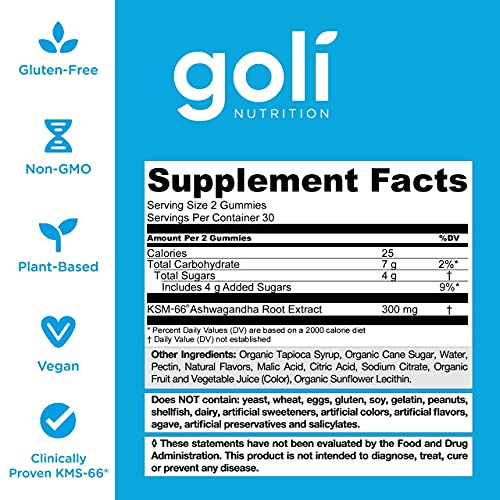 Goli Ashwagandha & Vitamin D Gummy 120 Count - Relax. Restore. Unwind Goli buy supplements canada