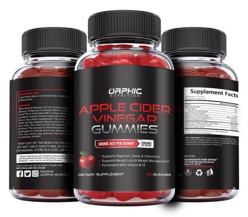 Apple Cider Vinegar Gummies with Mother- 1000mg - Supplement Formulated to Support ORPHIC NUTRITION buy supplements canada