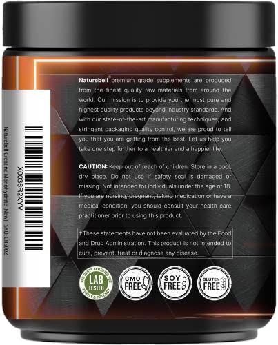 NatureBell Creatine Monohydrate Powder 500 Grams, 5000mg Per Serving NatureBell buy supplements canada