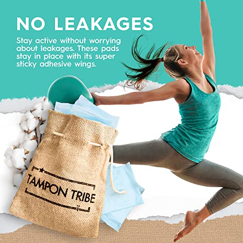 Tampon Tribe - Organic Cotton Pads with Wings for Women, Chemical-Free Breathable Sanitary Pads Tampon Tribe buy supplements canada