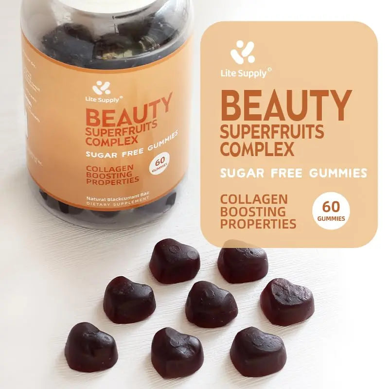 Women's Beauty Superfruits Complex and Multi Vitamin Gummies, 15 Essential Nutrients In One for Beauty Skin Hair Nails Lite Supply buy supplements canada